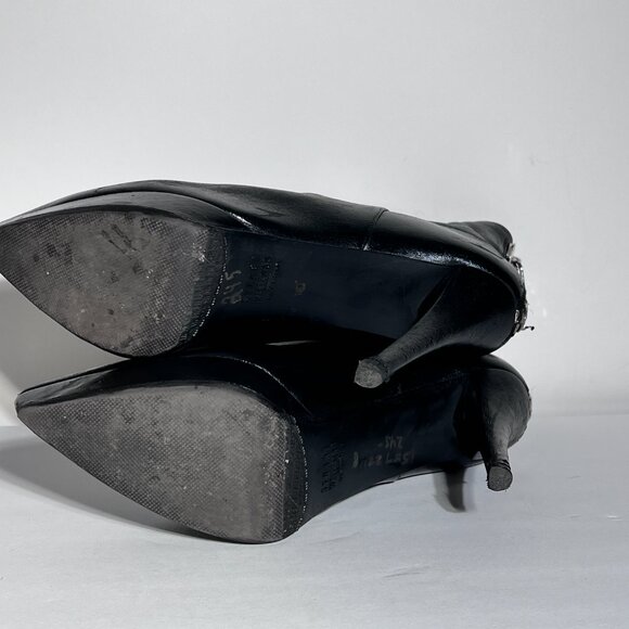 Stuart Weitzman Mizzip Black High Heel Platform Bootie Sz 7.5 - Picture 12 of 13